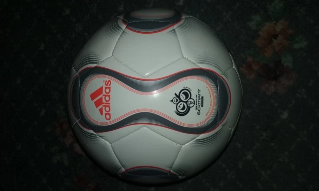 Pallone Ufficiale Teamgeist 2006 - Coppa Del Mondo FIFA Berlino, Taglia 5, Bianco/Rosso