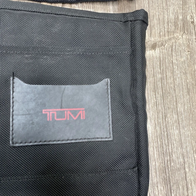 Tumi Alpha Ballistic Nylon Slim Laptop Bag Black Removable Sleeve 6