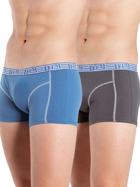 String Homme Dim - Taille L (FR4/EU6) - Nylon Bleu - Neuf Avec étiquettes