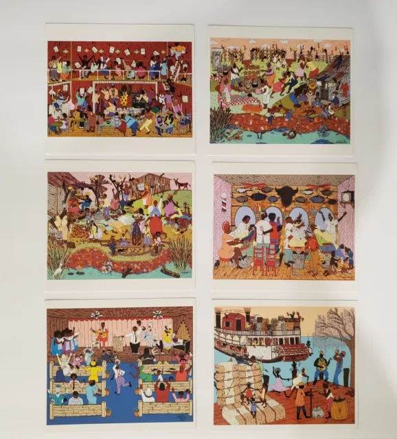 Postcard Set Folk Art By Hambone, Bayou Country, Blues Postcards, Set Of 6