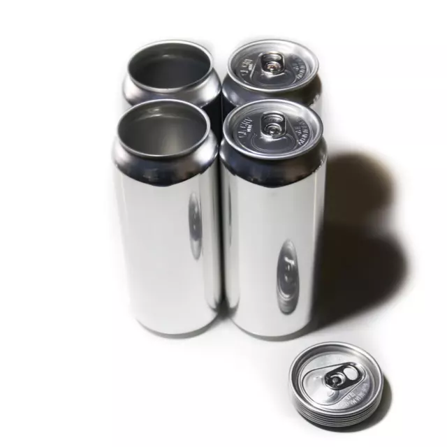 Can Fresh Aluminum Beer Cans w/ Full Aperture Lids - 500ml/16.9 oz. (Case  of 207)