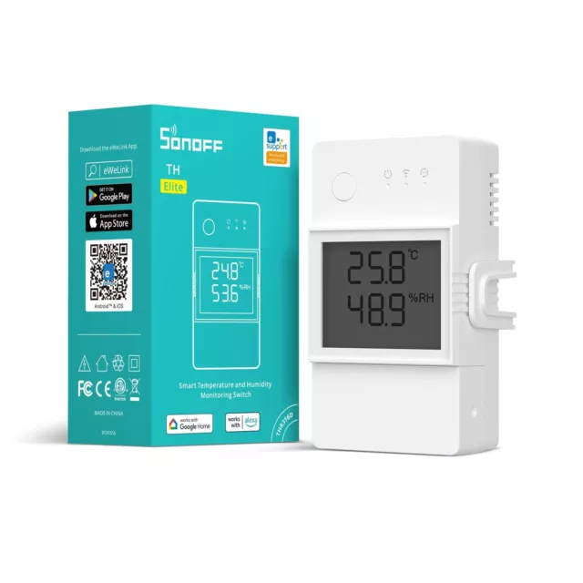 SONOFF Smart Home WiFi Switch Temperature and Humidity Monitoring Switch 16A/20A