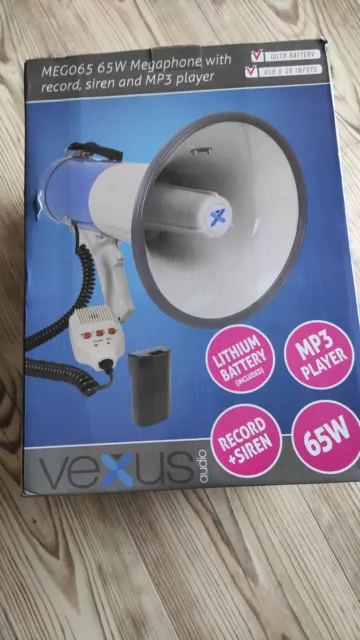 Vexus Megaphone 65 Watt mit Recording Funktion SD USB