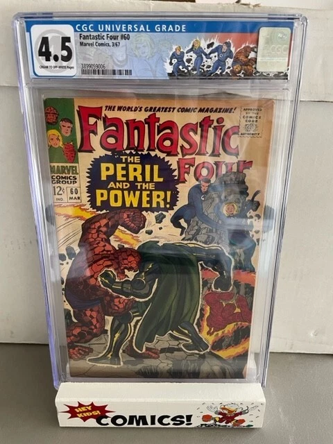 FANTASTIC FOUR 60 CGC 4.5 VG+ Classic Jack Kirby Doctor Doom Cover Stan Lee