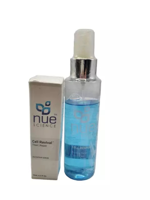 Nue Science Cell Revival 2 Treat / Repair - 0.5 oz Firming Toner 3.4 oz Sealed