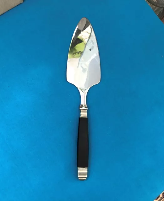 Pelle à tarte Manche en bois noirci et métal argenté Couvert de service 26,5 cm