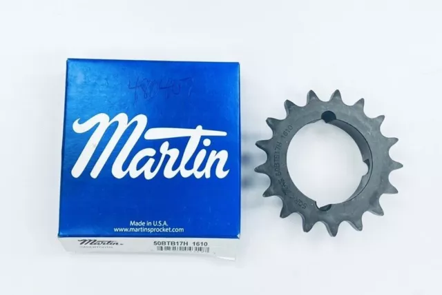 Unused Martin 50Tb17H 1610 Roller Chain Sproket 17Tooth 1610-Taper Lock