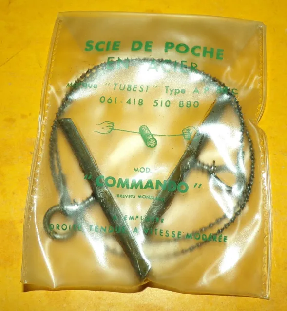 Scie De Poche En Acier Modele Commando , Marque Tubest Type A.p 88  C , Etat Neu