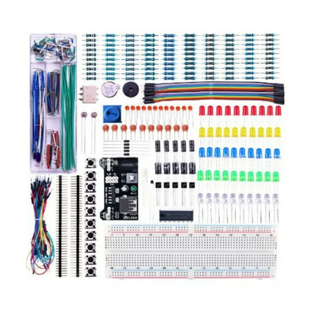 Vaste kit de démarrage de composants électroniques pour projets de constructio