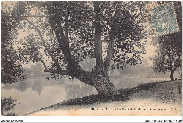 ABBP1-94-0070 - CRETEIL - les bords de la marne - l'arbre penché