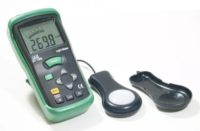 CEM DT-1308 400K LUX 40K FC Digital LCD Light Meter foot-candle Luxmeter Tester