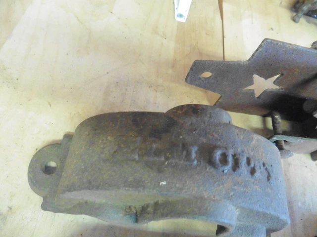 Vintage Barn Farm Rollers ELM CITY parts door hinge casters steam punk Rust Hard 2
