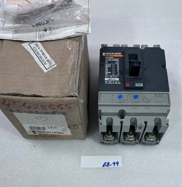 Merlin GERIN NS250N TM200D 3P3T Compact Circuit Breaker 31631 Merlin GERIN NS250N TM200D 3P3T Compact Circuit Breaker 31631