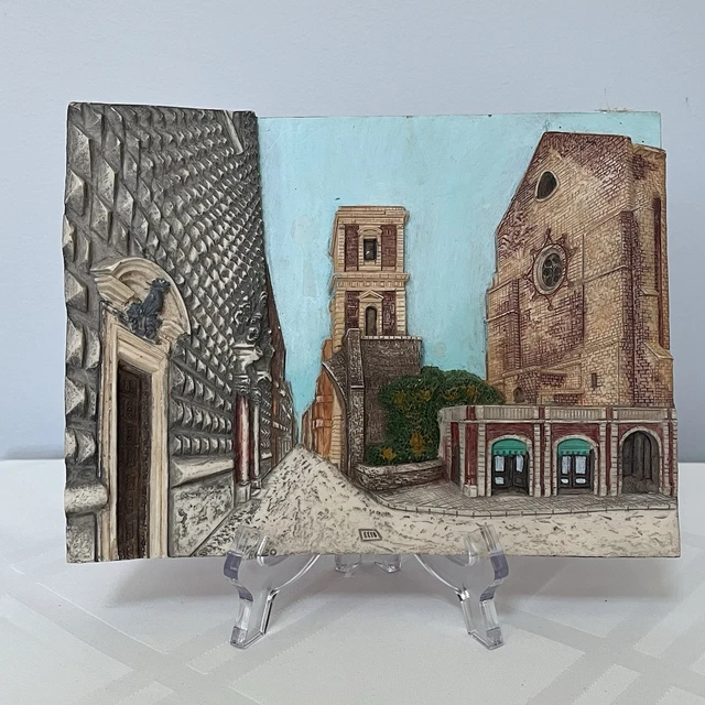 ☆ Le vie d'Italia Maestri Scultori イタリア製 3Dアート 額付き