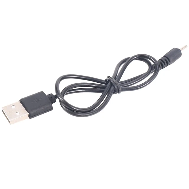 Black DC 2Mm USB Charging Cable 50 Cm for Nokia N78 N73 N82 J9V6V6