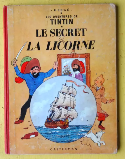 BD TINTIN le secret de la licorne B35 1964 EDITION COTEE BETAT COTE 60E (Z2GC23)