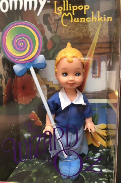 Dorothy In The Wizard Of Oz 1999 Barbie Doll Tommy As Lollipop Munchkin New NIB