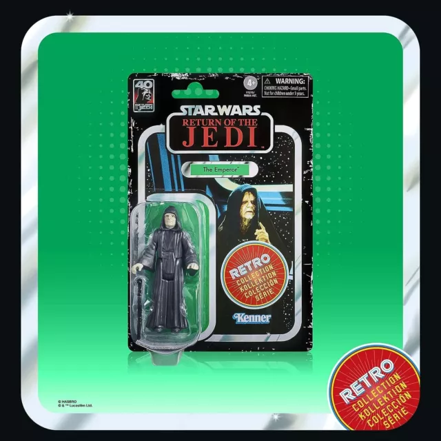 Star Wars Figura Collezione Retro L'Imperatore Il Ritorno dello Jedi Kenner