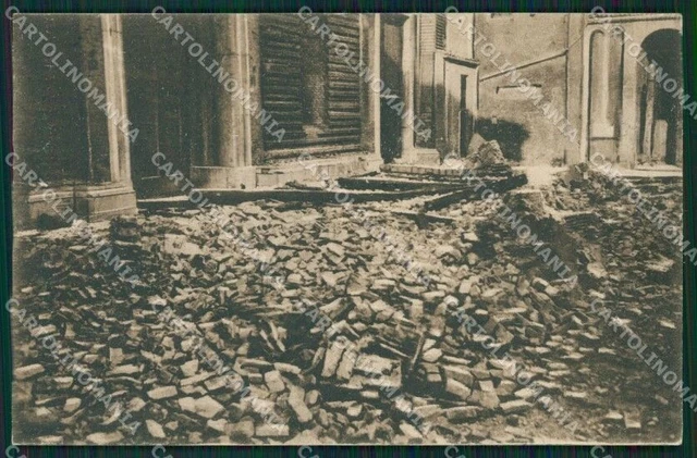 Padova Città Rovine Guerra cartolina QT1370