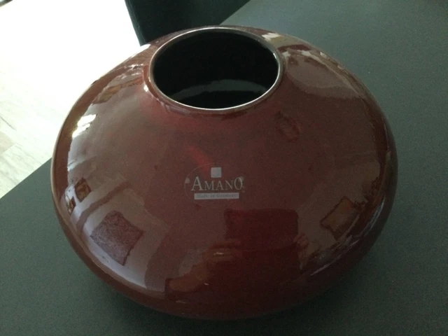 Pier I Amano vase ox blood red tone large made in Germany