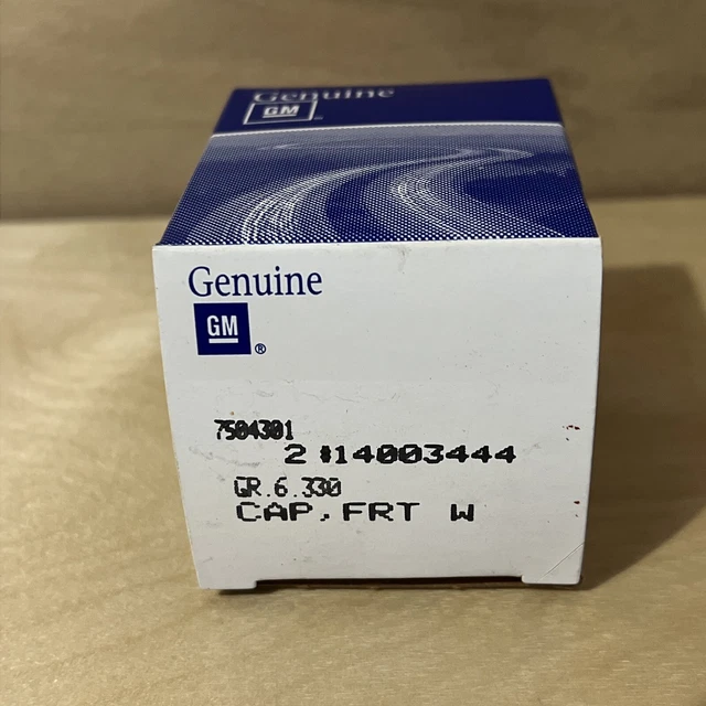NOS GM FRONT HUB GREASE RETAINER CAP (PAIR) 14003444 Corvette Camaro