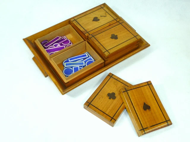 Excepcional Set Juego Um 1900 Abedul Juego de Cartas Juego