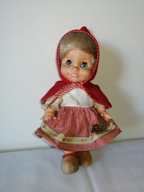 RARA BAMBOLA RATTI Made In Italy Vintage 22 Cm Olandesina