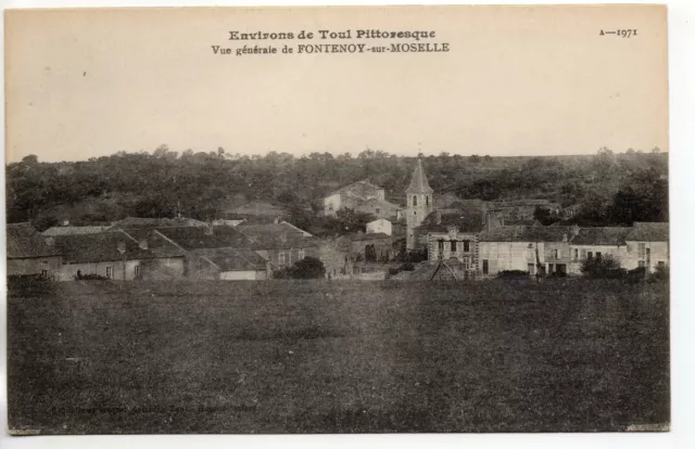 FONTENOY SUR MOSELLE - Meurthe et Moselle - CPA 54 - Vue generale village
