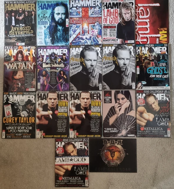 METAL HAMMER MAGAZINE X 14 2013/2012 (Various!) Posters/Calendar £29.99