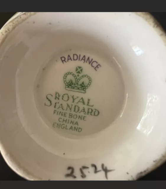 Vintage Teacup & Saucer Royal Standard Radiance Bone China Made in England 2