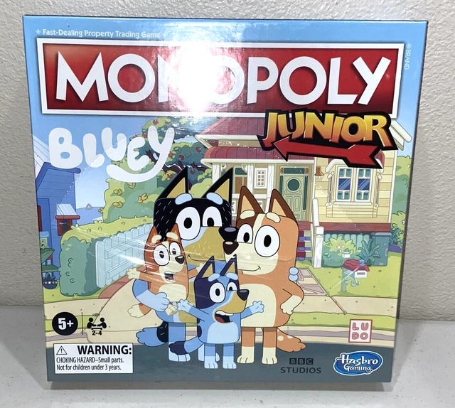 thumbnail image 2 of Monopoly Junior: Bluey Edition Board Game For Kids Ages 5+ - Play As Bluey Characters 2 of 9