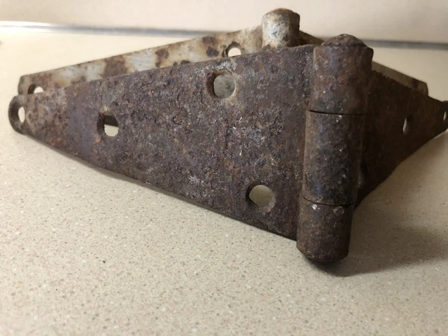 Vintage Rustic Hinges Pair Barn Find Door Shed Gate Strap Hinges 2 Total 12” 4
