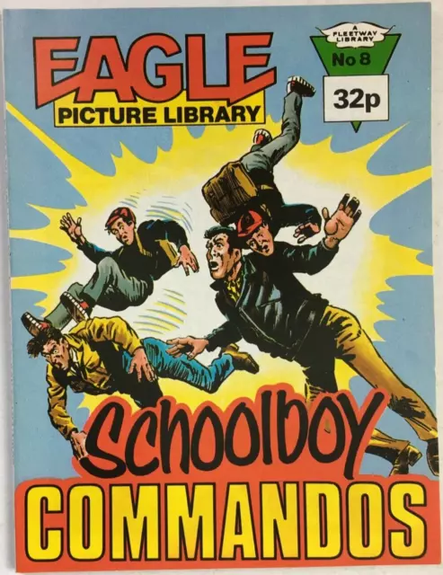 Eagle Picture Library No8 Schoolboy Commandos 1985 6.6" Bound UK Comic NewUnread