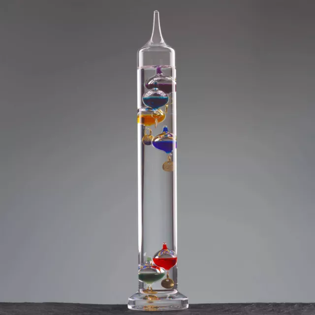 Galileo 6 ball 28cm High Glass Thermometer range between 18 deg C to 28deg c