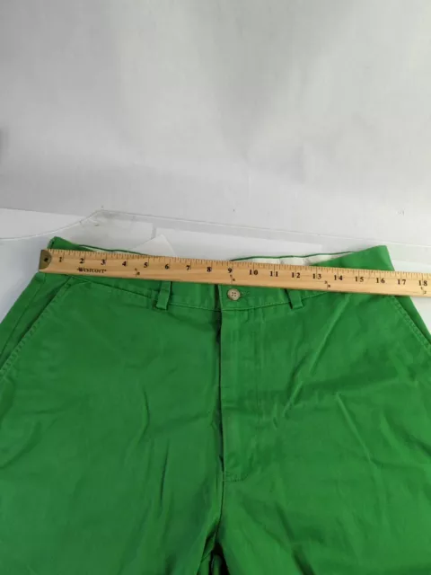 VINTAGE POLO RALPH Lauren Chino Shorts Mens 36x8 Bright Green Pleated ...