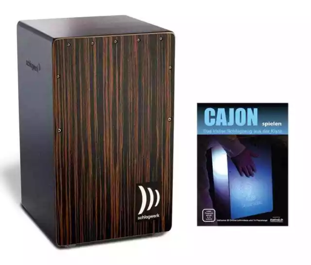 Klasse Cajon 2inOne-Technik mit 84 Spiralen Set inkl. Lehrbuch und CD