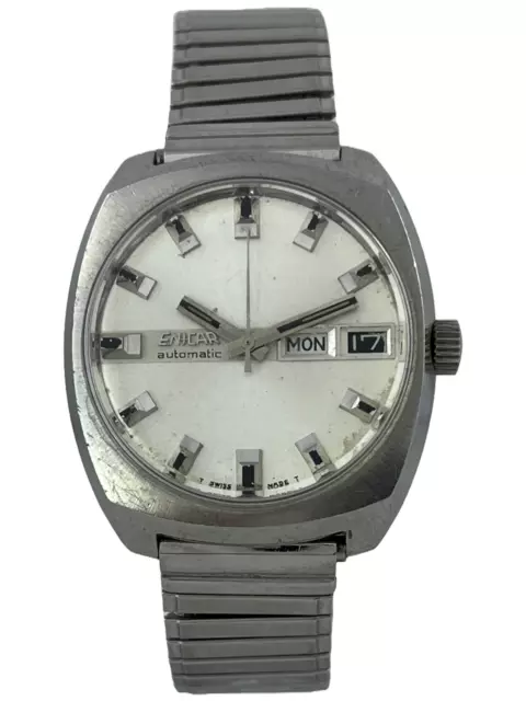 BRACELET HOMMES ENICAR Automatic Day Chiffres Date Ar 1147 Avec Elastique EUR 190 59 PicClick FR