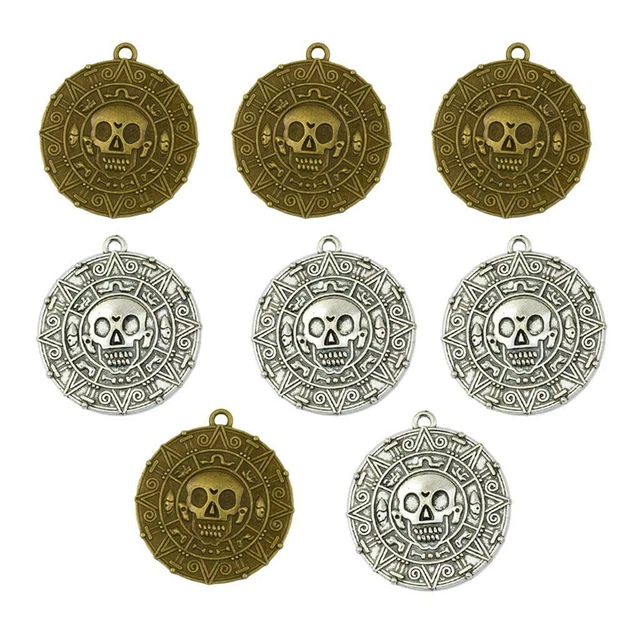 8 Stück Steampunk Schädel Piraten Charme DIY Choker Halsketten
