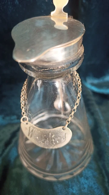 Whiskey Noggin Tot Birmingham c1918 & silver label