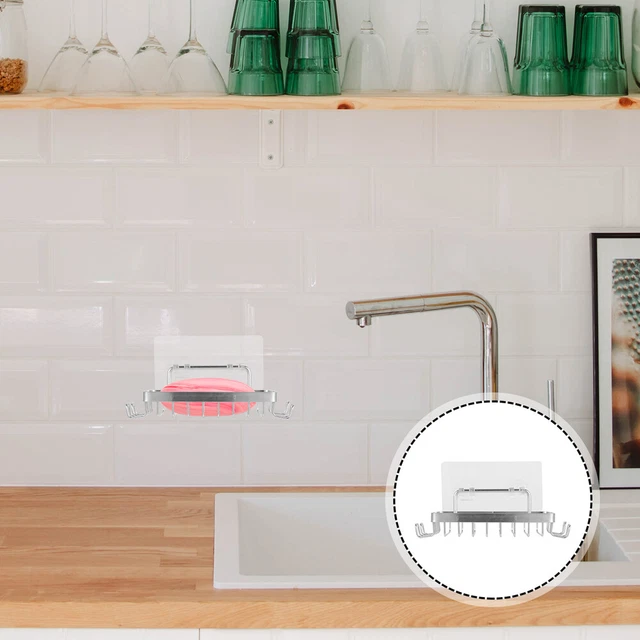 Portasapone doccia senza unghie supporto sapone da parete lavandino in spugna da bagno