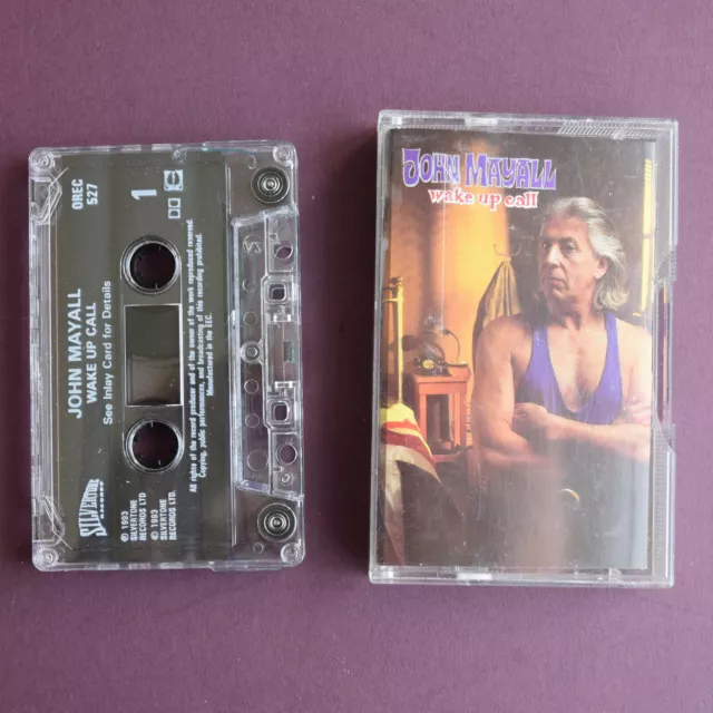 John Mayall ‎– Wake Up Call 1993 Cassette tape on Silvertone Records ORE C527