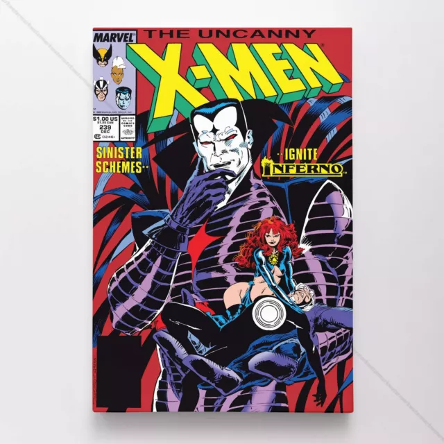 Uncanny X-Men Poster Canvas Vol 1 #239 Xmen Marvel Comic Book Art Print