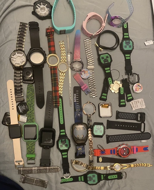 Watches/Bands Lot for Parts Repairs Crafts QuartzDigital Womens Mens For Parts