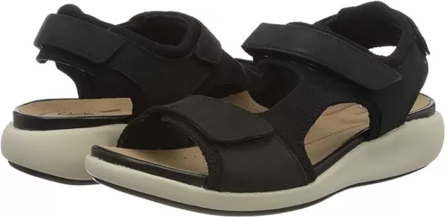 CLARKS WOMEN S UN Bali Trek Sling Back Sandals Black UK 3.5 33.99