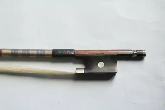 antique violin bow ( stamp unclear maybe  Gand et Bernadel ? )