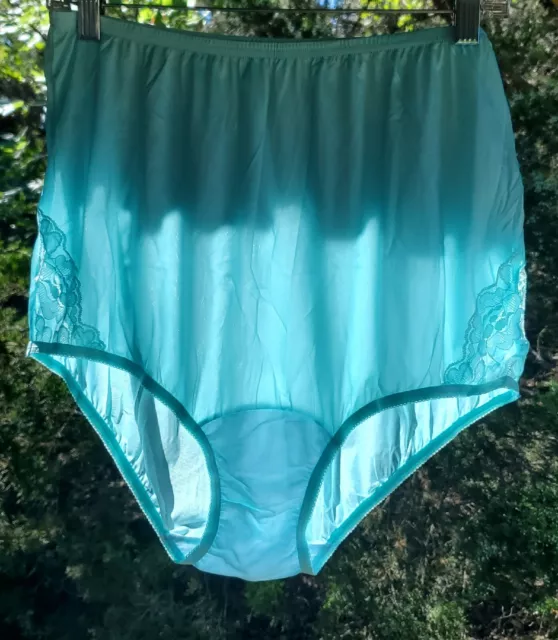 Vintage Blue Nylon Granny Mushroom Gusset Panties Sheer Lace Stunning Xs Custom 4999 Picclick 