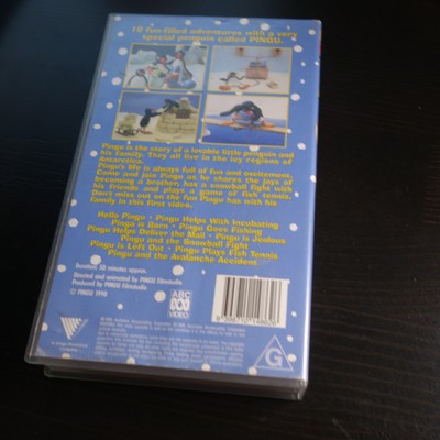 PINGU VHS HELLO Pingu Video Tape Cartoon VHS Penguin VHS ABC KIDS Video