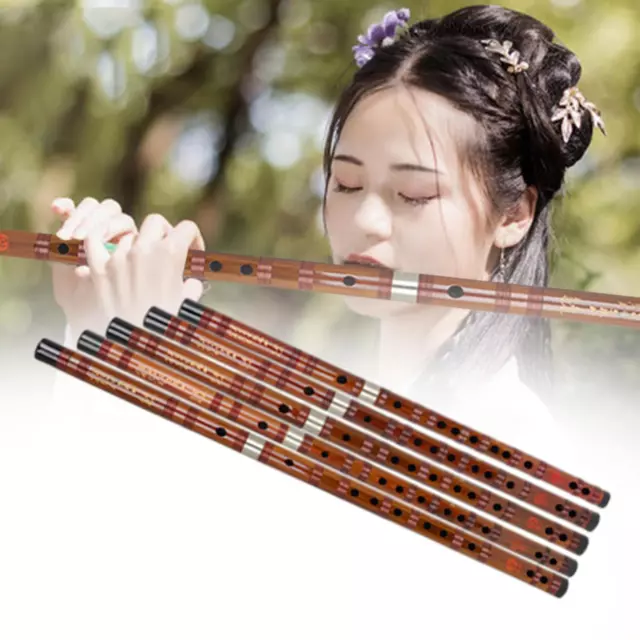 Bamboo Flute Easy to Learn Gift for Orchestra Portable Woodwind Instruments