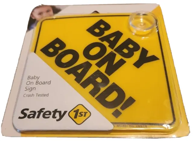 Safety 1st Baby On Board Suction Cup Sign for Car Window