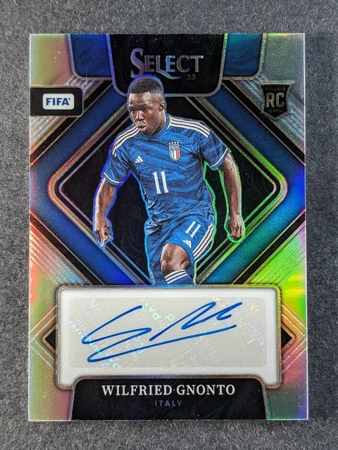 Autocollant Topps Wilfried Gnonto Italie Euro 2024 – Rookie, Lecteur, Bordure Spéciale, Neuf
